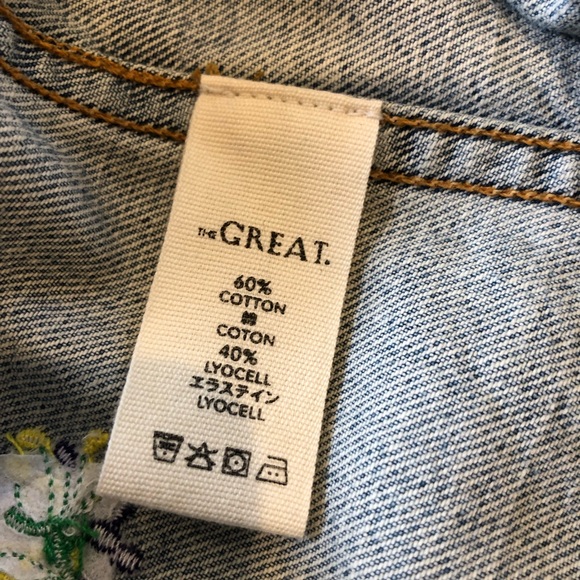 THE GREAT floral jean jacket - Picture 8 of 8